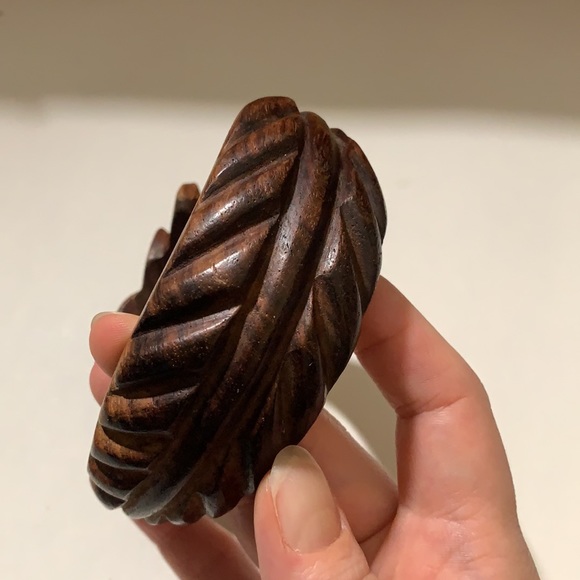 Vintage Hand-carved Wood Ouroboros Luck Dragon - Picture 6 of 10